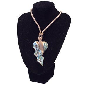 Handcrafted Polymer Clay Corded Necklace